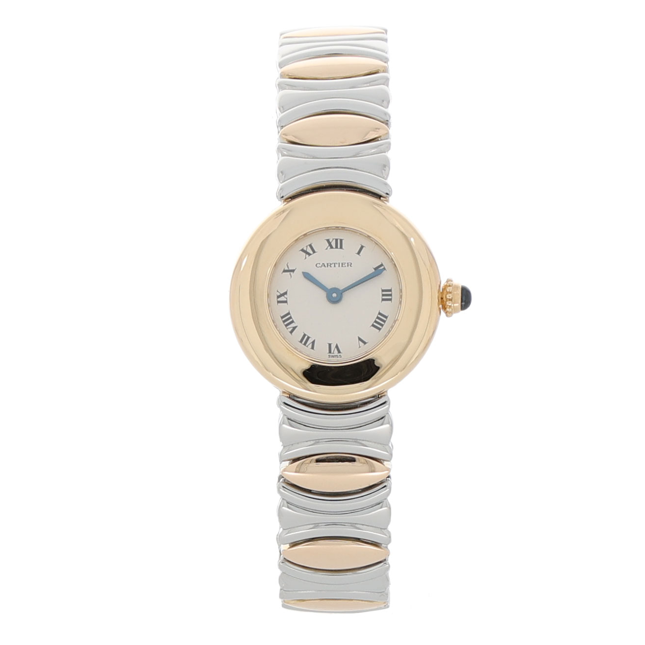 Cartier Baignoire Ronde Gold Colisee Ref. 8057908C Stahl Gold ca. 1995