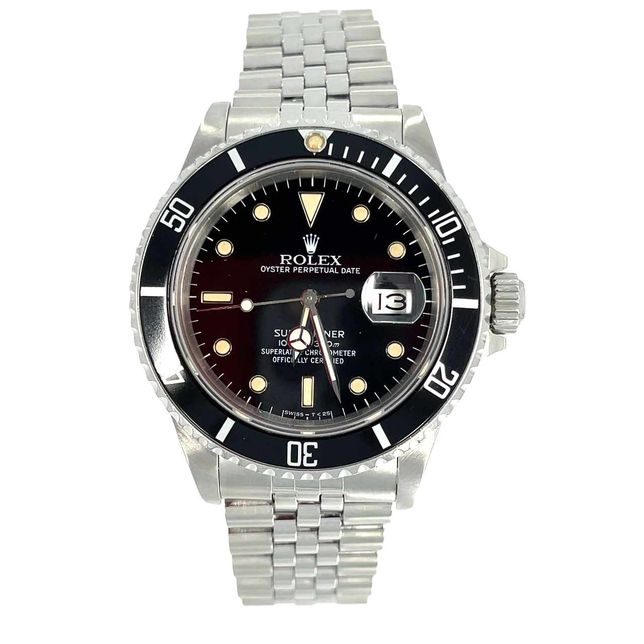  Rolex Submariner Date Ref. 16800 ca. 1986 with Jubilée Rare crispy