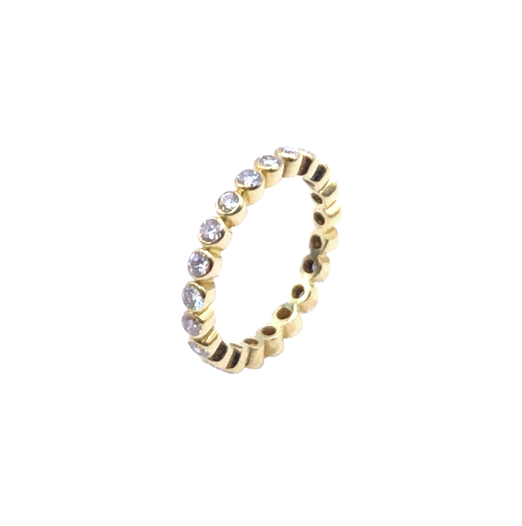 Memoire Ring Gr. 53 ca. 1,05 ct Diamanten Gelbgold 585/ 14K 