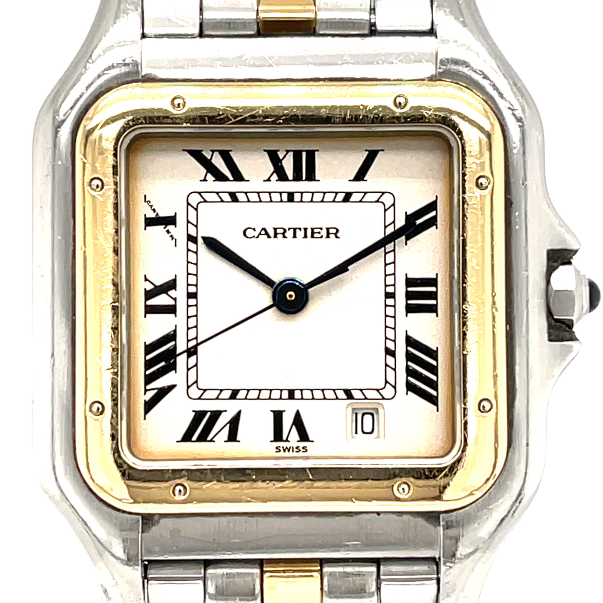 Cartier Panthere Stahl/Gold 1 row Gold, Ref 187949 27mm Vintage old school