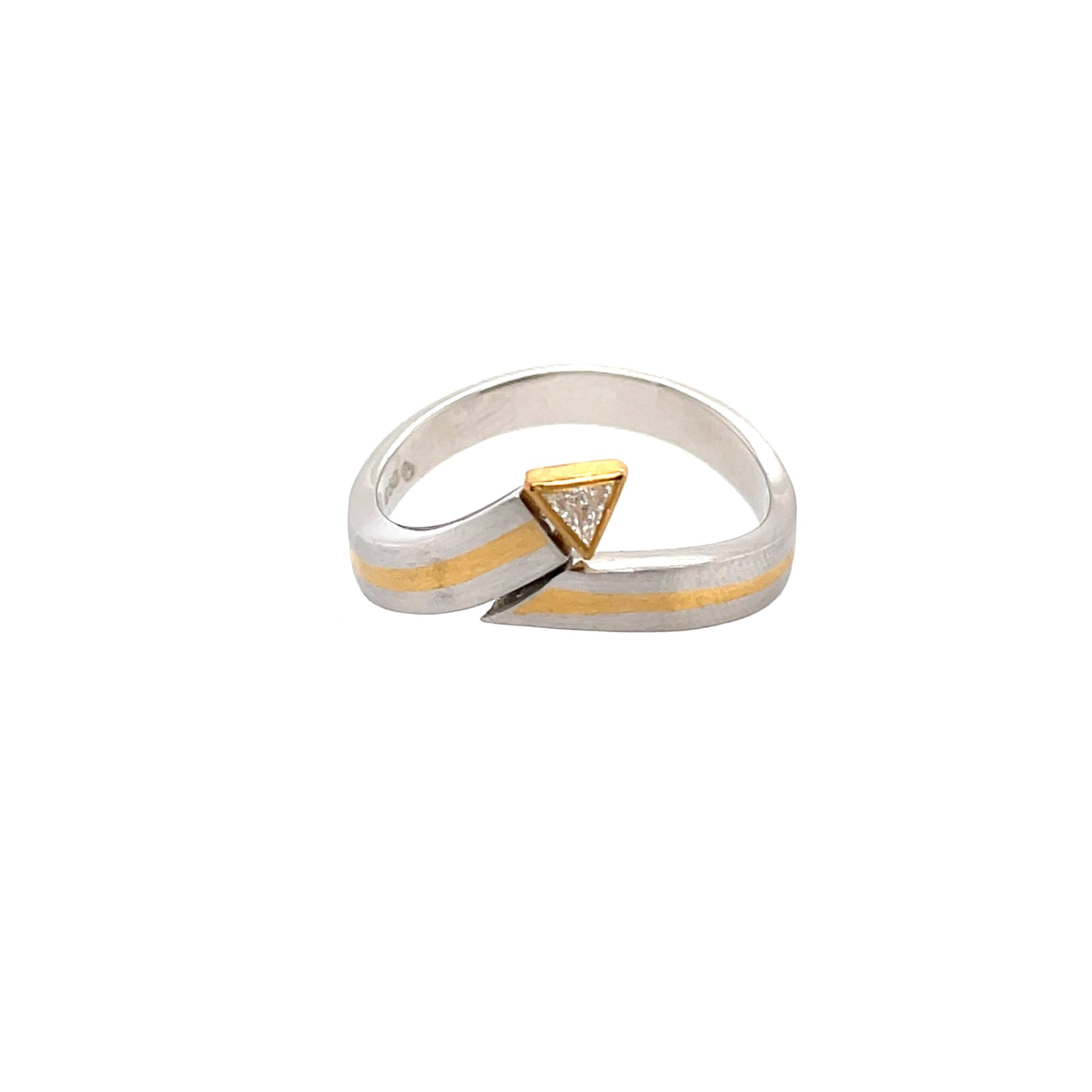 Trillant Ring Gr. 55 ca. 0,07 ct Diamant