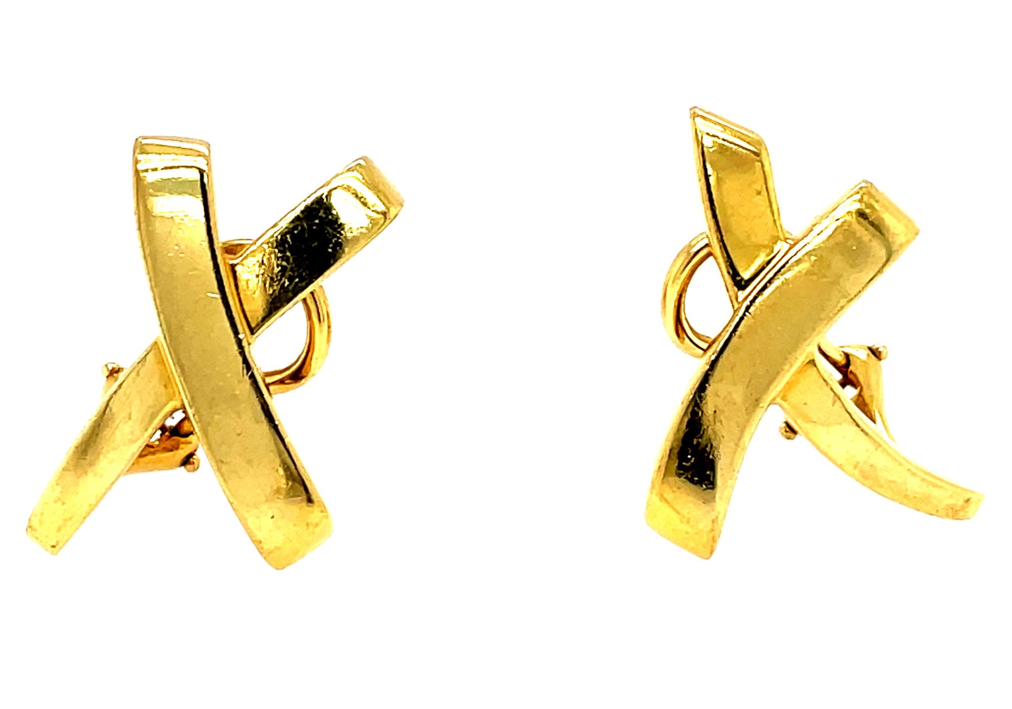 Tiffany & Co. "Loving X" Ohrclips Gelbgold 750/ 18K