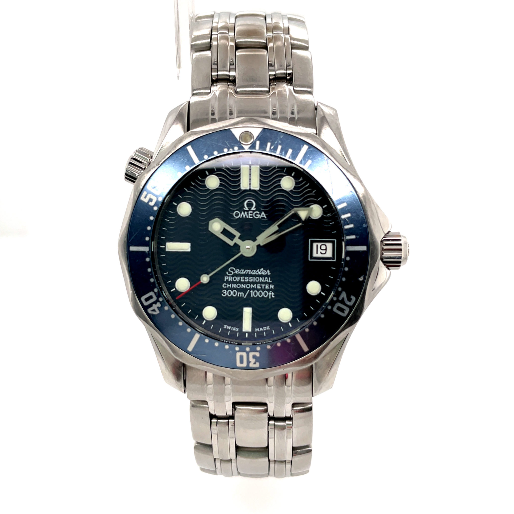 Omega Seamaster Diver Mid Size Chronometer James Bond Ref 2551.80.00 Full Set 1994
