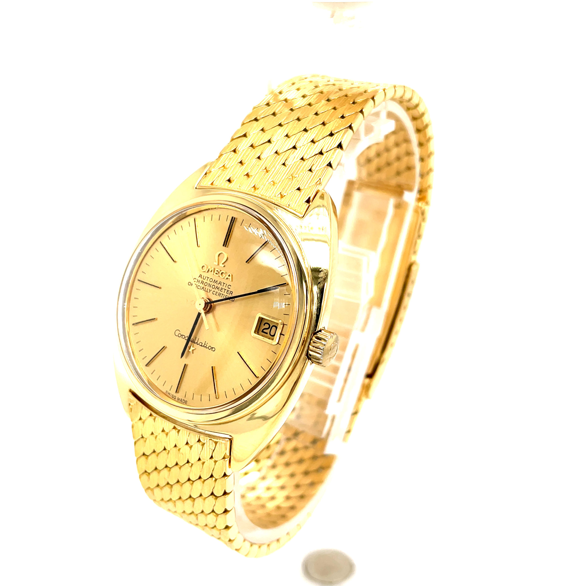 Zwembad Moderator Bloesem Omega Constellation automatic Chronometer 750/18K gold, ca. 1968 VINTAGE  RARE kaufen - Juwelier Haeger