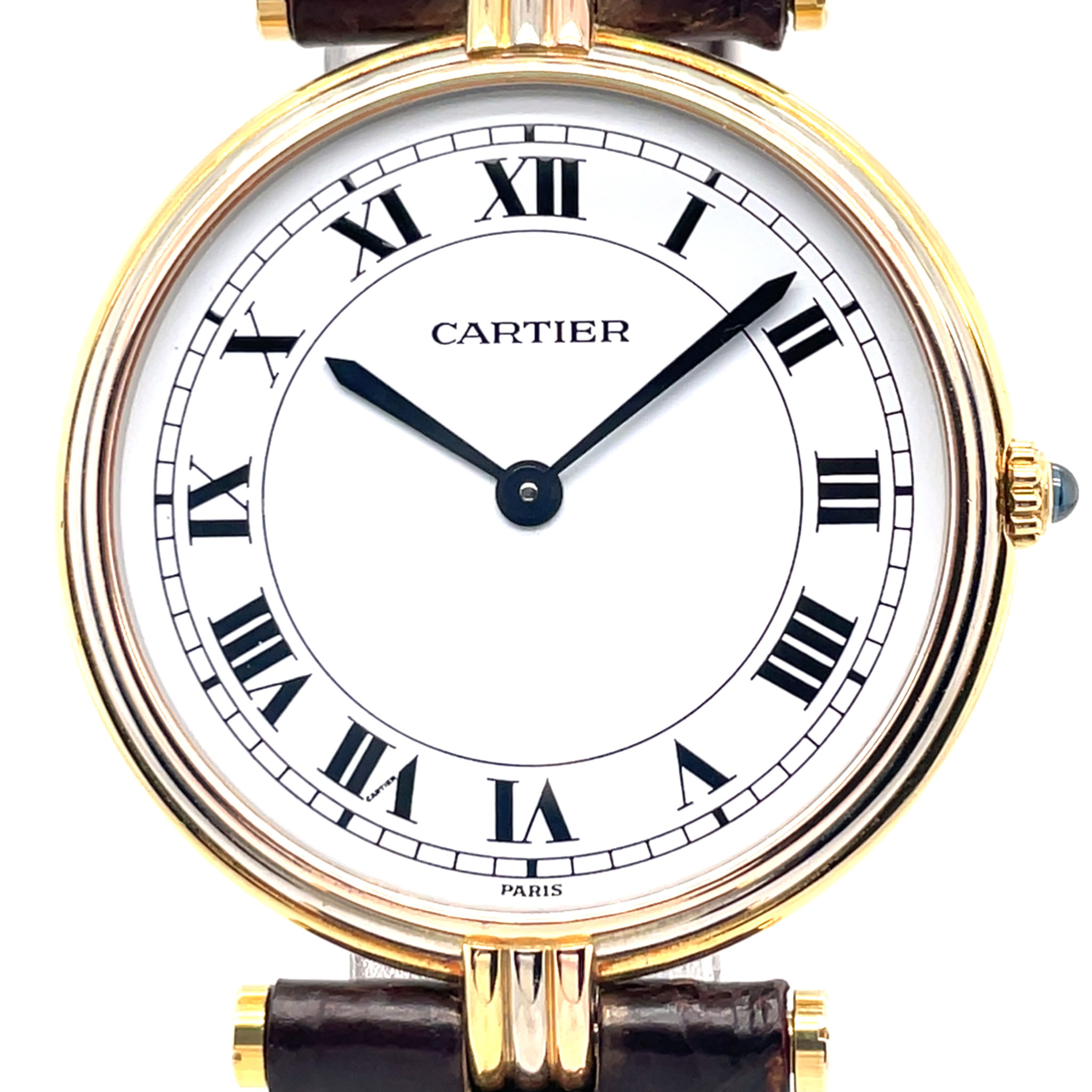 Cartier Vendome Trinity Paris Ref. 8100 18K Gold Vintage Watch Top Condition