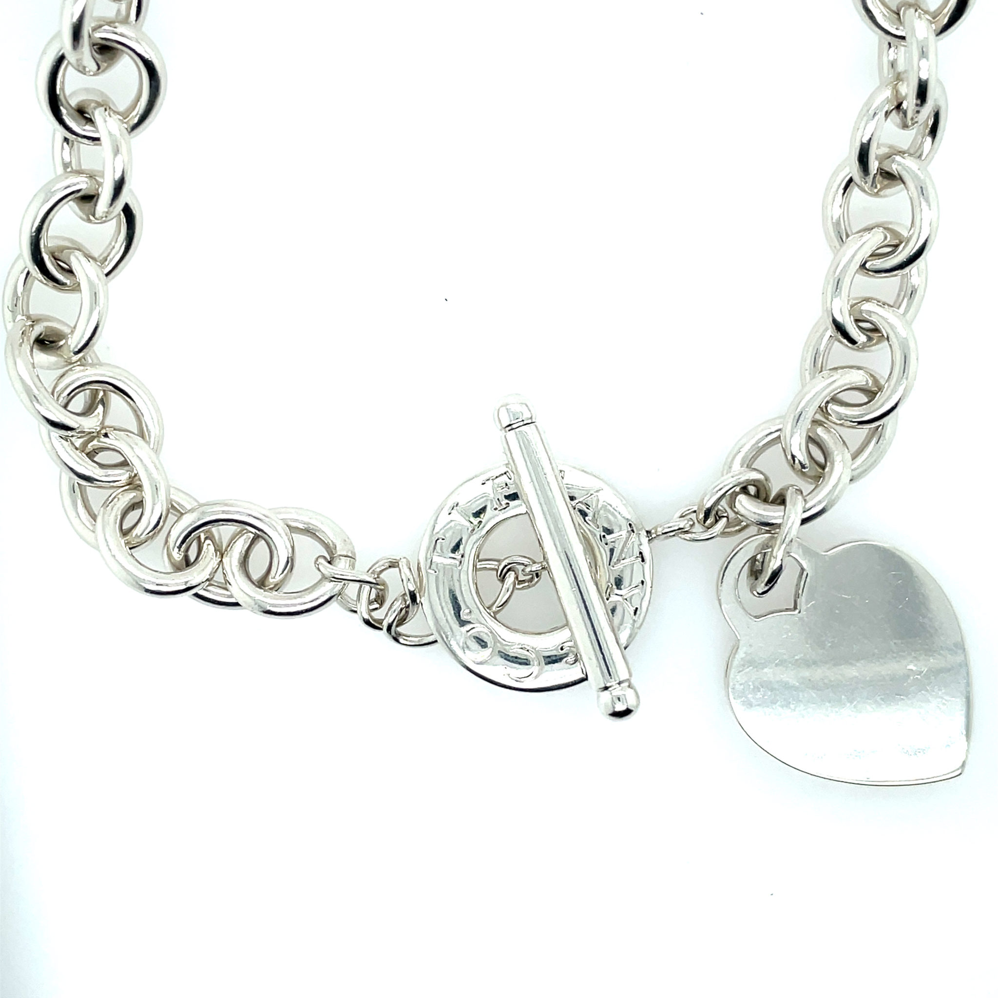 Tiffany & Co. "Heart Tag Toggle" Collier 40 cm Silber 925