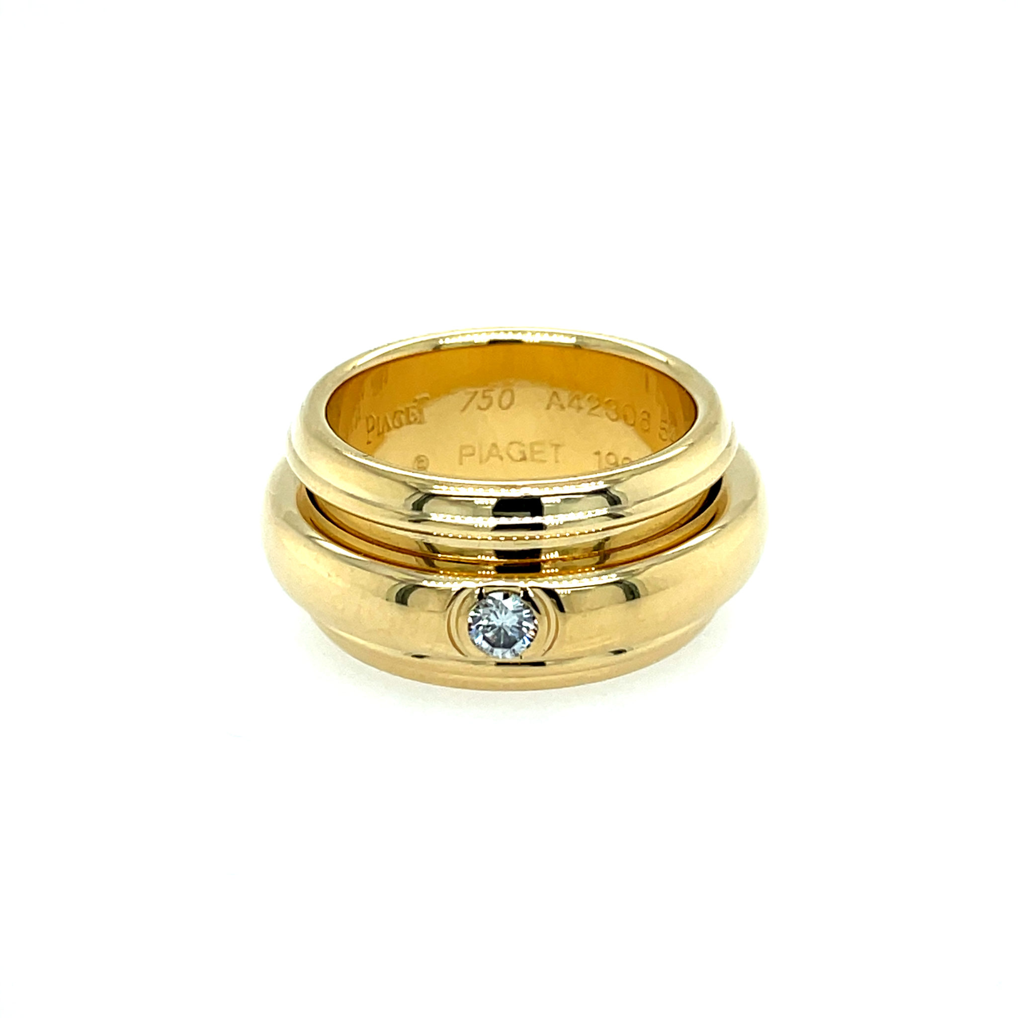 Piaget "Possession" Ring Gr. 55 ca. 0,10 ct Diamant Gelbgold 750/ 18K