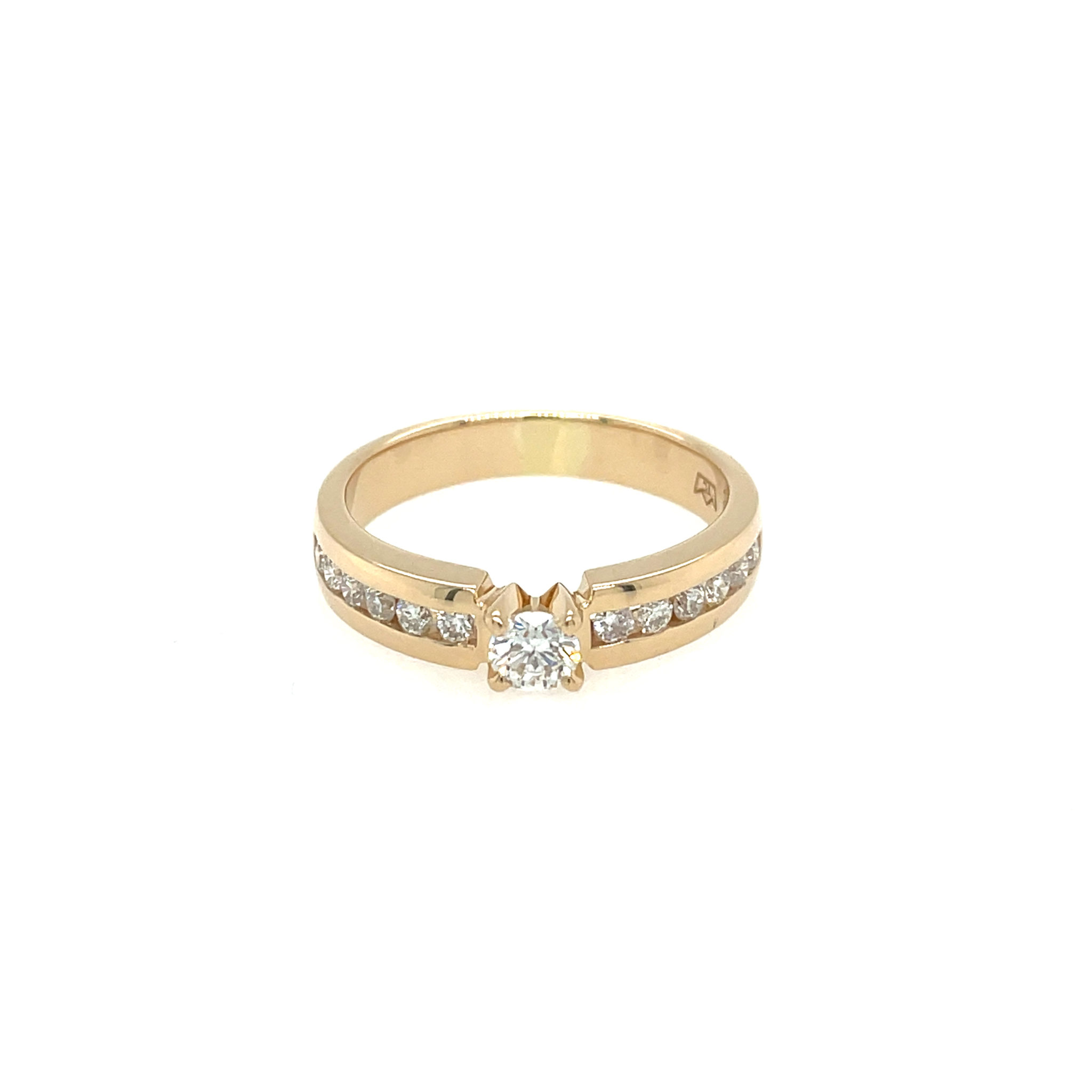 Ring Gr. 62 ca. 0,50 ct Diamanten Gelbgold 585/ 14K