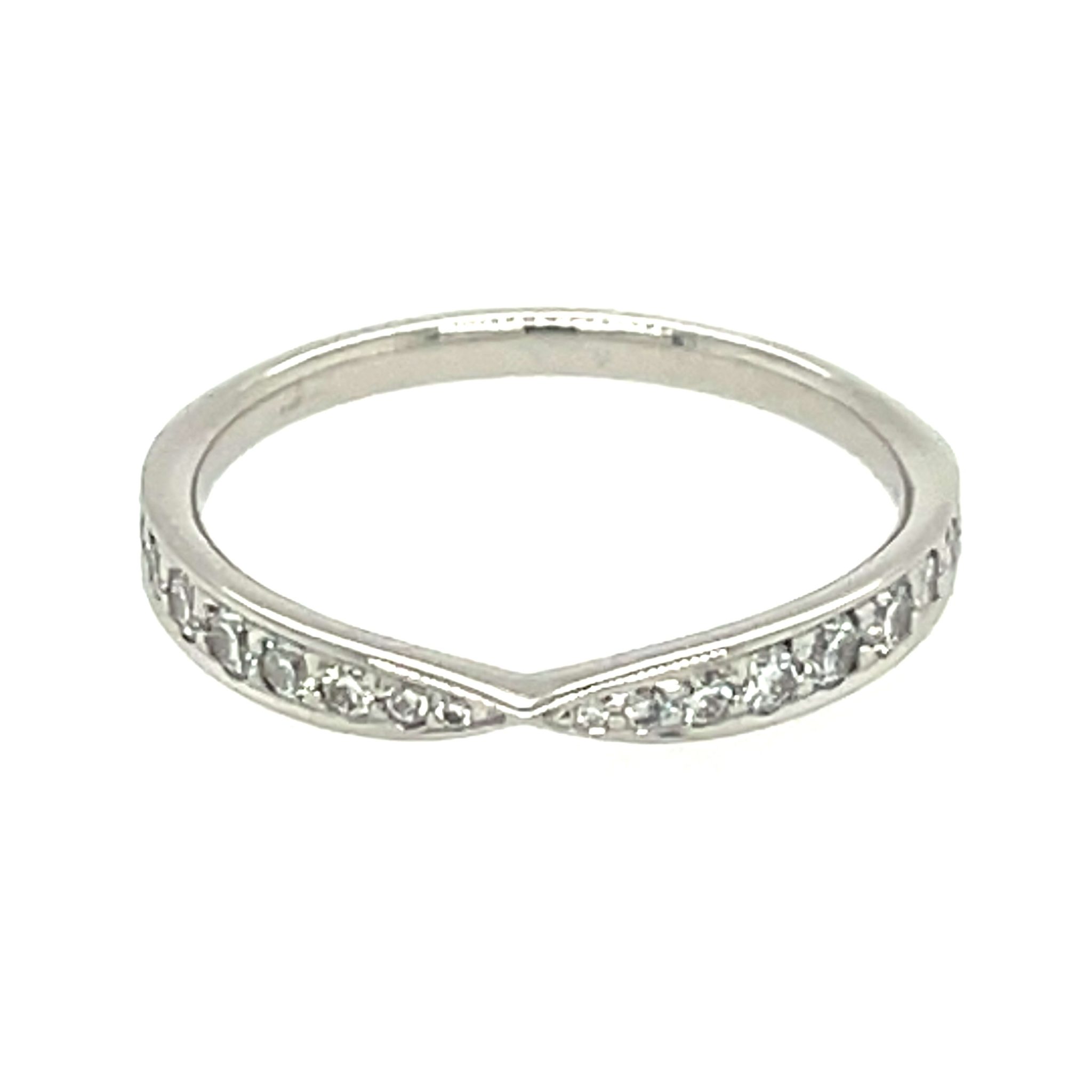 Tiffany & Co. Ring Gr. 49 ca. 0,20ct Diamanten Platin 950