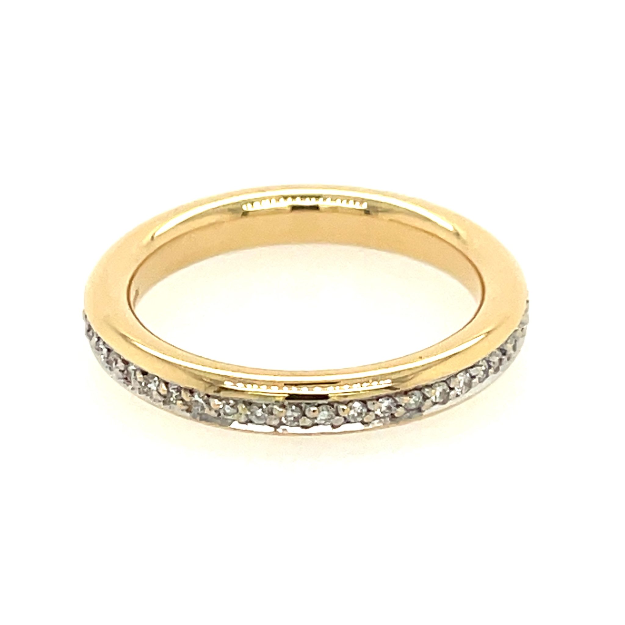 Memoire Ring Gr. 55 ca. 0,50 ct Diamanten Gelbgold 750/ 18K