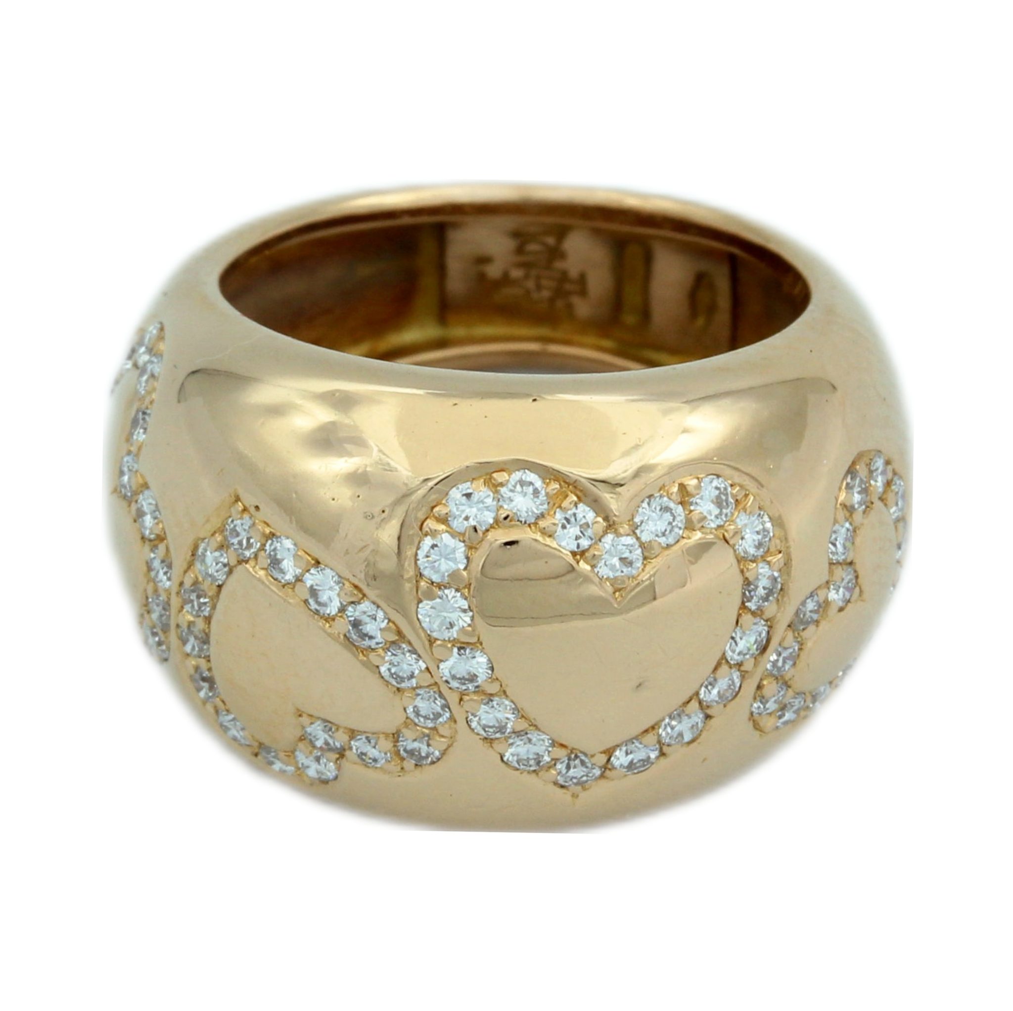 De Lazzari "Herz" Ring Gr.53 ca. 1,20ct Diamanten Roségold 750/ 18K