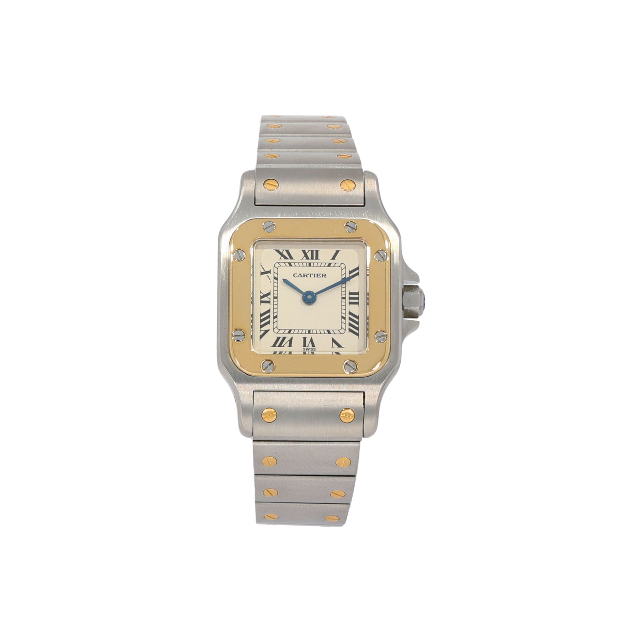 Cartier Santos Galbée Lady Ref. 1567 in Steel and Gold 18K Quarz Vintage watch