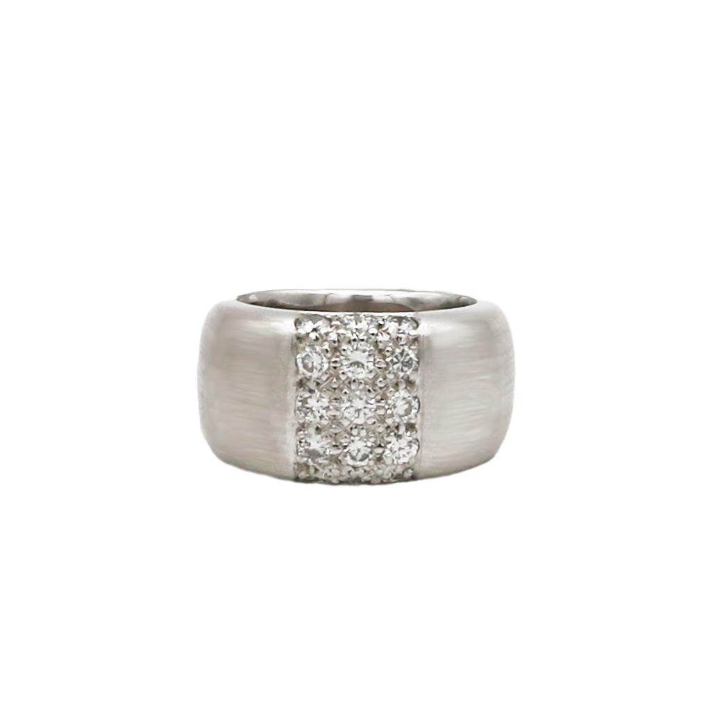 Diamant Ring Weißgold 750/18k. ca. 0,45ct Gr. 48