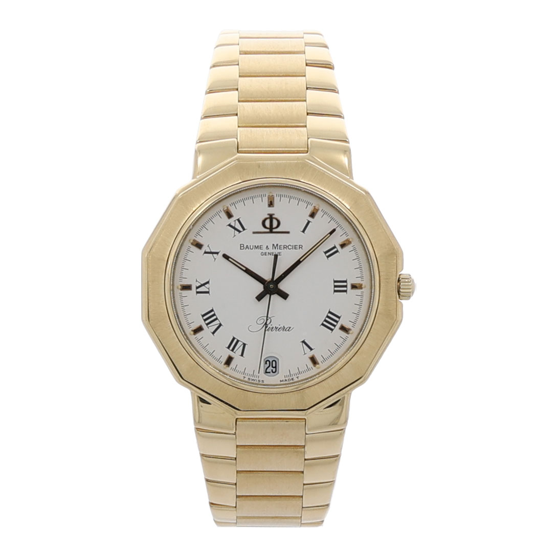 Baume & Mercier Riviera Ref. 87012.9 Gold 18K Quarz 1990's Vintage Watch