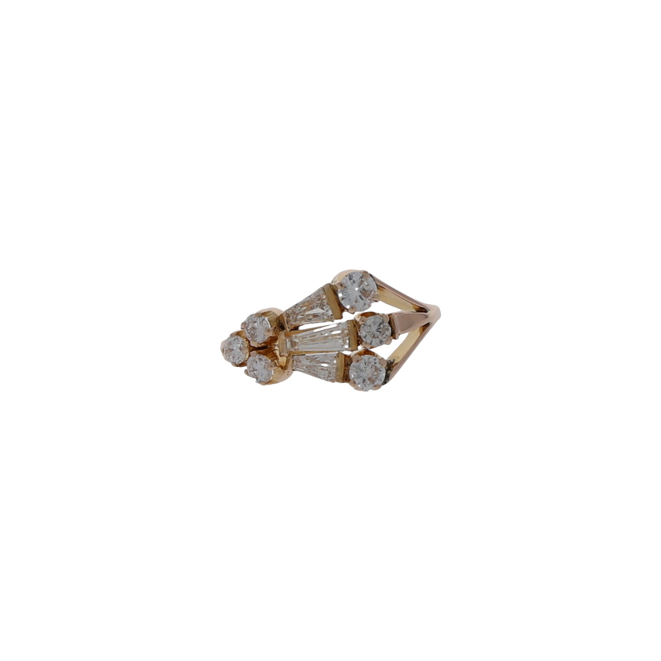 Ring Gr.53,5 Gelbgold 750 / 18K mit 1,15 ct Diamanten