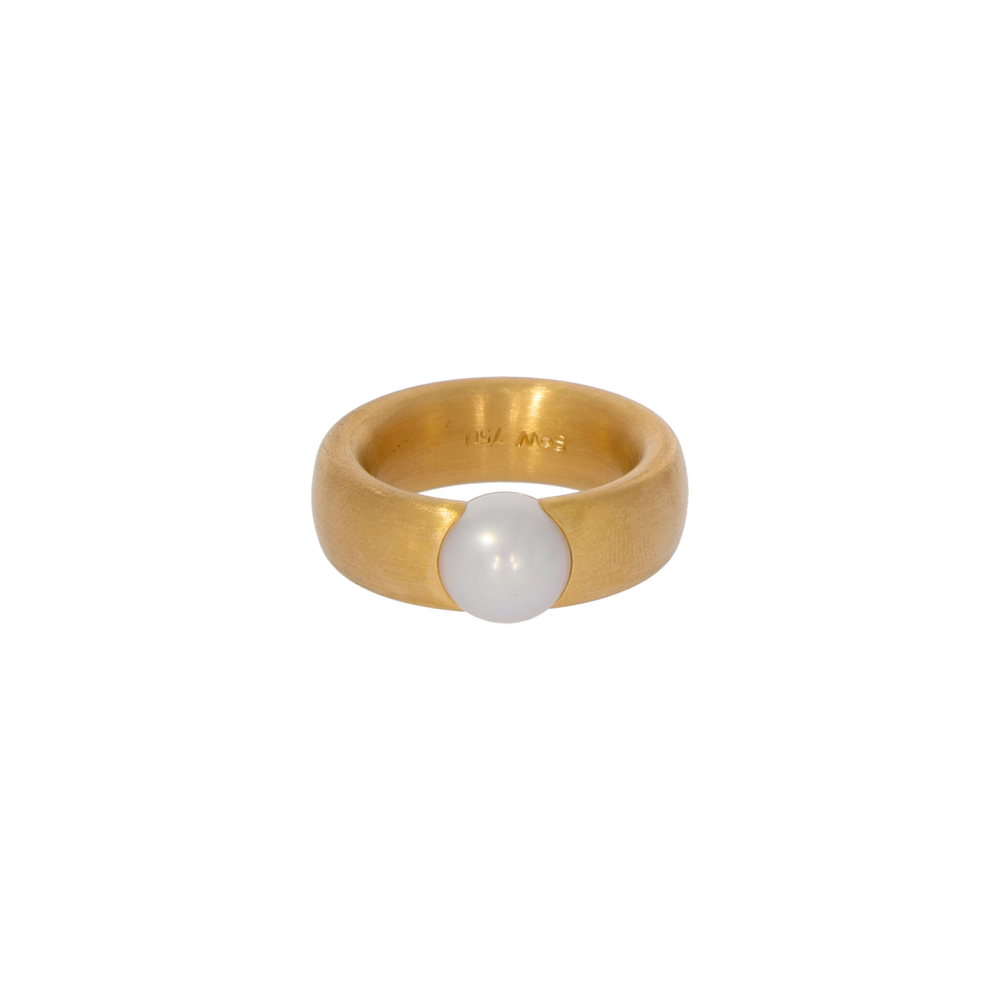 Perlen Ring Gr.53 Gelbgold 750 / 18K