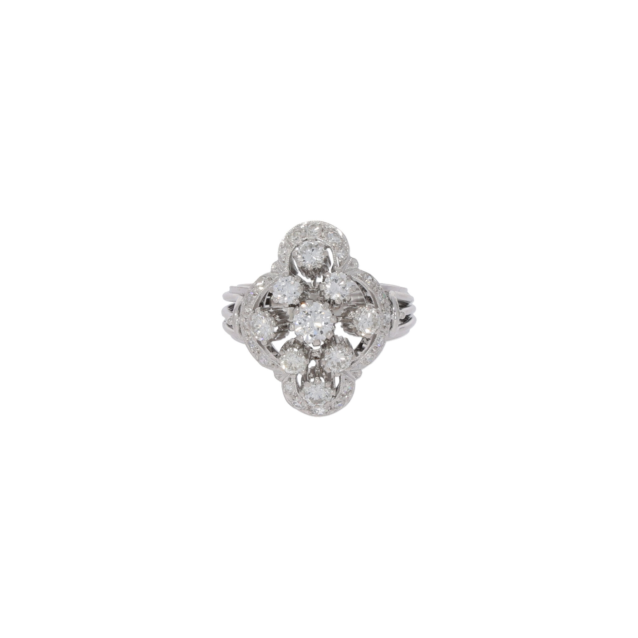 Diamant Ring Gr.56 Weißgold 585 / 14K mit ca. 1,56ct 