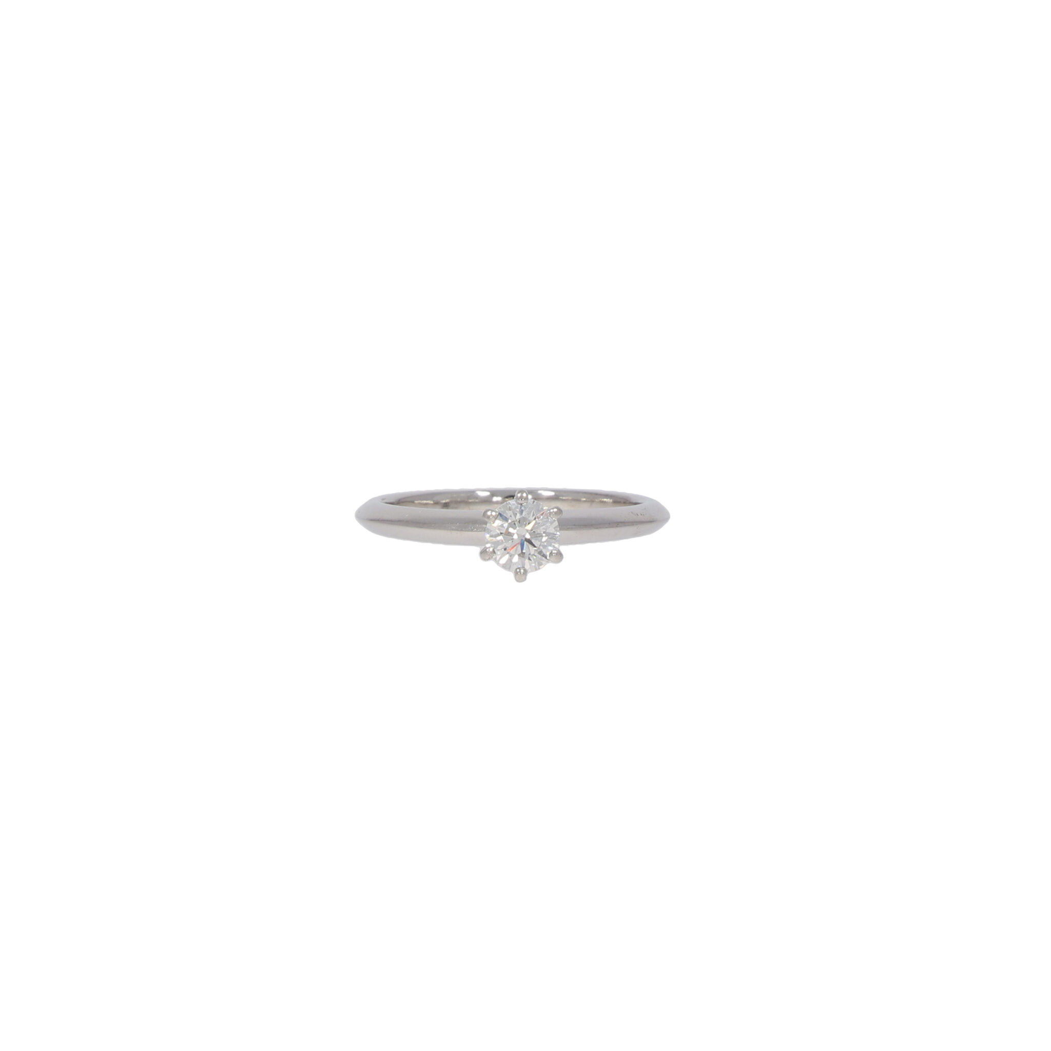 Tiffany & Co. Solitärring Platin 950 mit 0,42ct Diamanten 