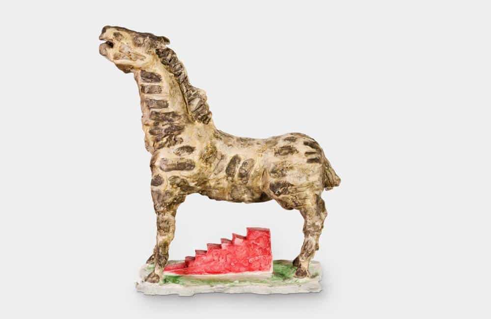 Markus Lüpertz Trojanisches Pferd Bronzeskulptur